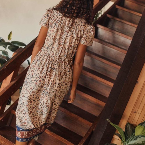 The Dawn Dress in Sand Anemone Vine - Picture 2 of 5